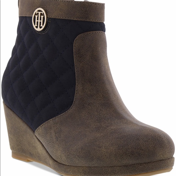 Tommy Hilfiger Other - Tommy Hilfiger new girls boots sz 13 wedge bootie